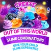 Mini Galaxy Slime Kit, with Glow in The Dark Stickers,Making Butter Slime, Dark Powder to Make Glitter & Galactic Slime, Stress Relief Toys, Party Favors for Kids, for Girls Boys 6 7 8 9 10 11 12