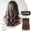 12 Pcs Wig Clip With Safety Pins 10-Teeth Hair Extension Snap Invisible Wig Combs Setting Clips to Secure Wig No Sew Hair Extension Clips for Woman Hijab Veil Hair Extensions Hairpieces (Black, Brown)