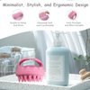 Hair Scalp Massager Shampoo Brush 2 Pack, Scalp Scrubber with Soft Silicone Bristles, Waterproof Hair Scrubber for Both Wet Dry Hair, Head Massager Scalp for Men Women Kids Pets (Pink & Green)