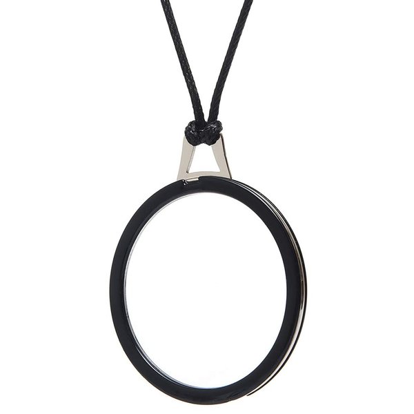 TERAISE Reading Glasses Necklace Readers for Women Anti-loss Lightweight Eyeglasses Portable Monocle Glasses with Exquisite Case(Black-1.5X)