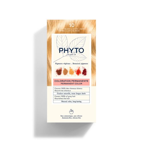 PHYTOCOLOR: Permanent Hair Dye by PHYTO Shade: 10 Extra Light Blonde
