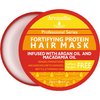 Arvazallia Fortifying Protein Hair Mask and Deep Conditioner with Argan Oil and Macadamia Oil Hair Repair Treatment for Damaged, Brittle, or Thinning Hair - Promotes Natural Hair Growth