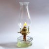 RAHATA Oil Lamp Chimney Hurricane Lamp Glass Replacement Clear 3 Inch Base for Kerosene Lamp Shade(Wave Style 1P)