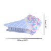 Novelty Ice Cream Hair Clip,Acetate Hair Claw,Big Hair Clips for Women,Blue