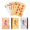 Chemeno Waterproof Playing Cards with Case：3 Deck of Playing Cards, PET, Plastic Playing Cards Bridge Size for Pool Outdoor Poker Cards Game Party Black Pink Gold