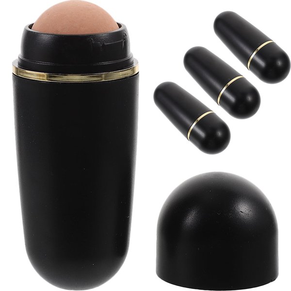 FOMIYES Skin Care Tools Skin Care Tools Oil Absorbing Volcanic Roller : 4pcs Reusable Portable Oily Skin Control Roller Remove Excess Shine Rolling for Oily Skin Care Skin Care Tools Facial Tools