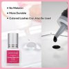 Lash Extension Glue Sensitive Lash Glue for Eyelash Extensions Cluster Eyelash Glue, Eyelash Glue Individual Lash Adhesive, DIY Lash Extension Glue for Self Application, Clear 5ml