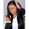 UNICE Straight Bye Bye Knots Wig Bleached Invisible Knots 7x5 Lace Front Wigs Human Hair Put on and Go Glueless Human Hair Wig Pre Plucked Pre Cut lace Natural Hairline 150% Density 22 inch