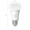 Philips Hue Smart 60W A19 LED Bulb - White and Color Ambiance Color-Changing Light - 3 Pack - 800LM - E26 - Indoor - Control with Hue App - Works with Alexa, Google Assistant and Apple Homekit