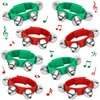 POPLAY 8PCS Christmas Wrist Bells, Wrist Band Jingle Bells Percussion Instruments Musical Rhythm Toys for Chrismtas Party Favors Decorations