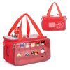 Taladad Carrying Case for Toniebox, Tonie Characters Figures, Toniebox Starter Set Headphones Charging Station Bag (Red)