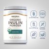 Piping Rock Organic Inulin Powder | 15 oz | Soluble Fiber Supplement | FOS Powder | Vegetarian, Non-GMO, Gluten Free