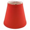 Royal Designs CS-1002-5RED Clip On Empire Chandelier Lamp Shade, 3" x 5" x 4.5", Red