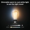Philips Hue 7W ST19 White Ambiance LED Smart Vintage Edison Filament Bulb, Warm - Pack of 1 - E26 - Control with App - Compatible with Alexa, Google Assistant and Apple HomeKit