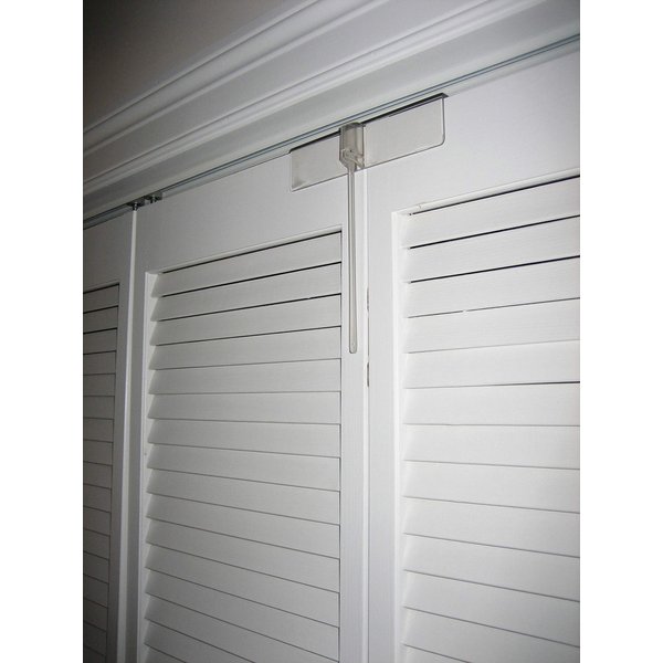 (2- Pack) - Safety Innovations Complete Deluxe Bi-fold Door Lock - Fits Bi-Fold Doors from 1 1/8" - 1 3/8" Thick - Made from Unbreakable Clear Polycarbonate
