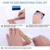 GISSVOGEEK Car Window Film Tinting Tools, Vinyl Wrap Kit, Auto Window Tint Tool Kit, Window Tint Installation Kit, Wallpaper Smoothing Tool with Felt Squeegee & Craft Knife
