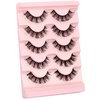 Himirell The Baby Lashes, DIY Lash Extensions, Short & Neat Doll-Eyed Cluster Lashes, Salon Quality Eyelashes Extensions, 5 Pairs Natural Lashes Multipack, No Lash Glue Included