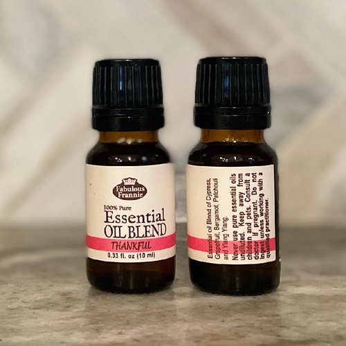 Fabulous Frannie Thankful 100% Pure, Undiluted Essential Oil Blend of Lime, Bergamot, Grapefruit, Cypress, Patchouli and Ylang Ylang 10ml (Pack of 1)