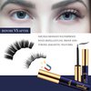 Menaka Magnetic Eyelashes Magnetic Lashes with Eyeliner,Magnetic Lashes Natural Looking,10 Pairs Reusable Magnetic Eyelashes kit,False Eyelashes,Cruelty-Free(4 Tube of Liner)