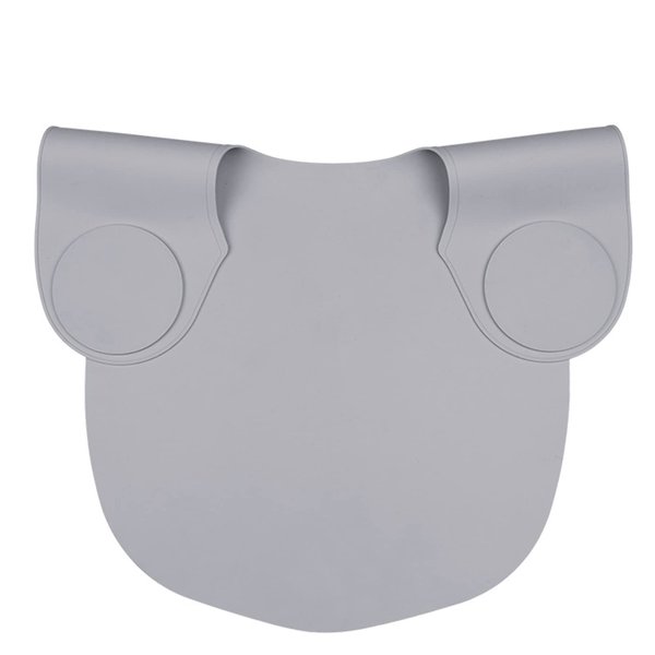 Wokyo Silicone Hair Cutting Collar, Haircut Cape Catcher Neck Wrap Guard Neck Fitting Accessories Professional Hair Salon Stylist Supplies (Grey Long)
