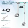UPETTOOLS Shrimp Feeding Dish Set, Aquarium Fish Feeder Tube Kit Clear Durable Fish Shrimp Feeding Tube with Feeding Ring, Cleaning Brush for Fish Tank