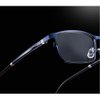 mincl Transition Sunglasses Men's Sun Photochromic Lens Metal Full Frame Reading Glasses (Blue, 2.5)