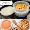Evelots Set of 2 Pie Keepers-Clear Plastic Food Storage Containers-Holds 10 Inch Cakes, Pies, Pastries