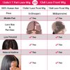 JIETAI 9A HD Transparent T-Part Loose Deep Wave Lace Front Wigs Human Hair for Black Women Wigs 150% Density Lace Front Human Hair Wigs Pre Plucked Bleached Knots with Baby Hair (12inch)…