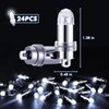 LIHAO 24x Battery Operated LED Party Lights Bulbs for Paper Lantern Balloons Party Decoration, Waterproof - White