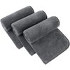 SINLAND Microfiber Hand Towel for Bathroom Super Soft Makeup Remover Cloth Washcloth for Home Spa Sports Face Cleansing Towel 16Inch x 30Inch Grey 3 Pack