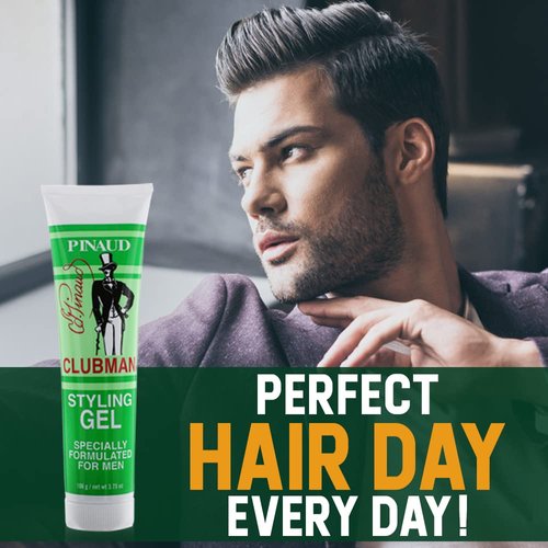 Clubman Styling Gel Tube 3.75 Ounce For Men (111ml) (2 Pack)