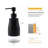 Gaussra Black Soap Dispenser with Coaster, Refillable Liquid Stainless Steel Soap Dispenser for Kitchen Sink, Bathroom Countertop (11OZ / 320ML)