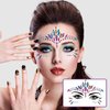 RHEIN Face Gems- 10 Sets Mermaid Self Adhesive Face Jewels for Hair, Body, Nails, Eye Makeup , Crystal DIY Temporary Rhinestones Stickers Festival Decorations
