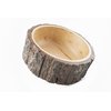 GoCraft Wood Potpourri Bowl with Tree Bark, Small, 6" Diameter x 3" Height, Wooden Decorative Bowl