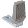 Rockwood 486.2C Steel Angle Door Stop, 12 x 1-1/2" FH SMS Fastener with Plastic Anchor, 1" Base Width x 2-1/2" Base Length, 2-5/8" Height, Zinc Plated Finish