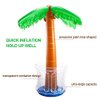 Zcaukya Inflatable Palm Tree Cooler, 60" Blow Up Palm Tree Cooler for Tropical Party Decorations, Hawaiian Party Supplies Pool Party Decorations
