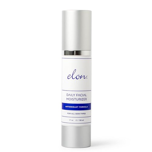 Elon Daily Facial Moisturizer for Women - Hyaluronic Acid Moisturizer w/Coconut Oil & Jojoba Oil – Organic Moisturizer to Reduce Signs of Aging - Suitable for All Skin Types (1.7 Oz)