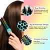 Adofect Upgrade Round Hair Brush with Boar Bristle Nano Thermal Ceramic Ionic Round Barrel Hair Brush Rainbow Round Brush for Blow Drying, Curling, Styling 1 inch