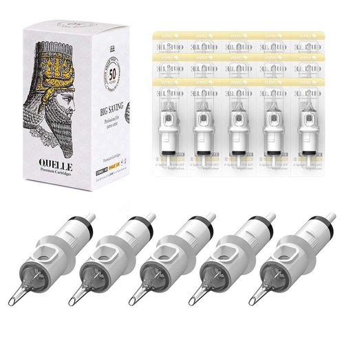 Hawink Tattoo Cartridge Needles #10 Bugpin 14 Round Shader M-Taper 50PCS with Membrane Professional Disposable EN05S-50-1014RS