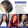 MISSJAY 30 Inch Lace Front Wigs Human Hair Brazilian Straight Human Hair Wigs for Black Women 13x4 Lace Frontal Wigs Pre Plucked Natural Hairline with Baby Hair Natural Black