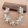 Girl Pearl Headpiece Crystal Flower Headband Bridal Baby Crystal Hair Vine for Princess Flower Girls & Bridesmaid Wedding Headband Bridal Headpiece Hair Jewelry