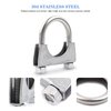 RP Remarkable Power, Stainless Steel U-Bolt Muffler/Exhaust Clamp (1.5")