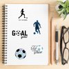 100PCS Soccer Stickers for Scrapbooking, Motivational Vinyl Waterproof Stickers for Water Bottles, Luggage, Teaching Incentives, Soccer Team Gifts for Soccer Lovers,Kids, Teens and Adults Soccer Party Favors, Soccer Decorations (SOCCER)