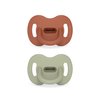 Suavinex Color Essence SX PRO Silicone Baby Pacifier 2Pk, 6-18Mths, Orange/Green