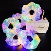 MUYANN Light Up Scrunchies Gift Set - LED Hair Accessories for Girls & Women with 3 Modes, Glow in the Dark Party Favors - Fun Gifts for Daughter, Niece, Granddaughter, Birthdays, Raves - Ages 4-13