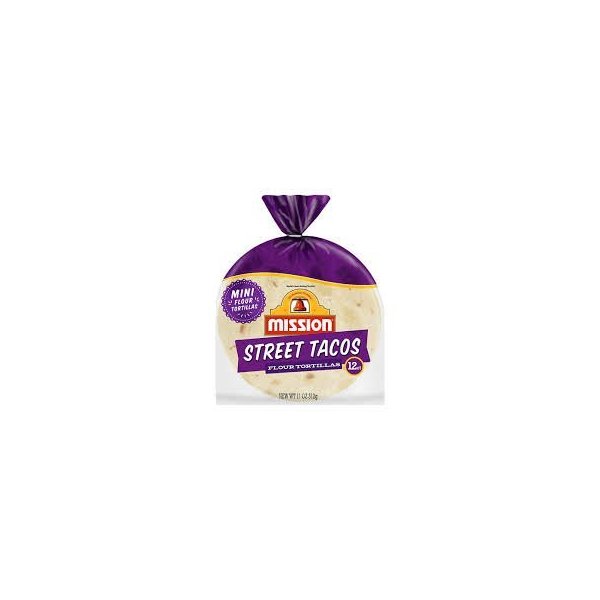 8 packages of Mission Street Tacos mini Flour Tortillas 11oz/ 12 count Per Package