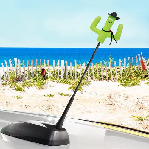 Tenna Tops Cowboy Hat Cactus Car Antenna Topper/Mirror Dangler/Auto Dashboard Buddy (Limited Edition Style)