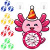 HyDren Axolotl Party Game 31x24 Axolotl Dart Board with 12 Sticky Balls Axolotl Party Favors Axolotl Birthday Party Decor Gift for Indoor Outdoor Game