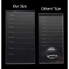 Eyelash Extension Crystal Pallet Lash Holder Tray Bigger Size with Storage Case 4.3x2.4 Inch,7-15 mm