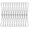 KUUQA 12 Pack Spinning Dual Clip Swivel Hooks for Wind Spinners, Hanging Windsock, Bird Feeders, Wind Chimes Crystal Twisters Party Supply